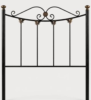 Cabecero forja negro 105 cm