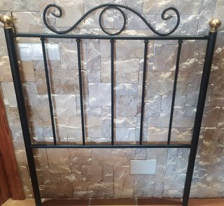 Cabecero forja negro 105 cm