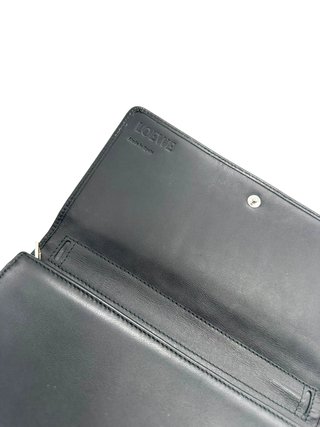 Cartera Loewe Cuero Negro Hombre