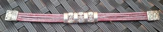 Pulsera Cuero Artesanal Zamak Baño Plata