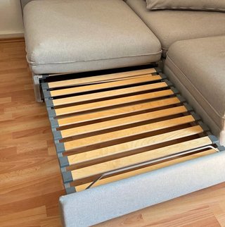 Cama/Reposapiés Vallentuna IKEA gris