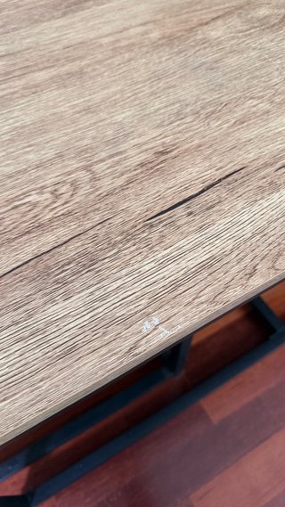 Tavolo da centro + 2 tavolini ausiliari in legno e metallo