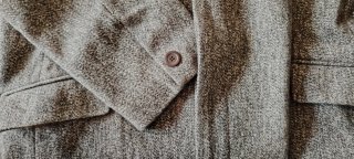 Abrigo Versace Lana Gris Hombre