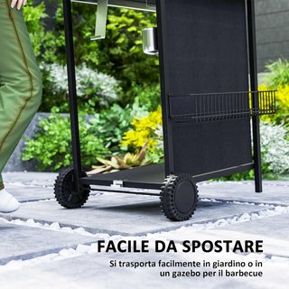 Barbecue a Gas in Acciaio, BBQ a Gas a 4 Bruciator