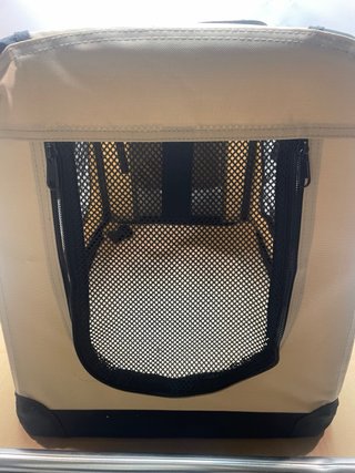 Transportín Perro 60x42x44 Beige/Negro