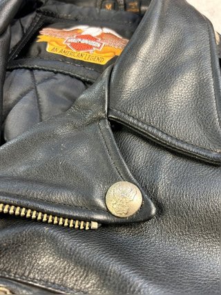 Harley Davidson perfecto 90s vintage Leather