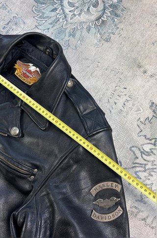 Harley Davidson perfecto 90s vintage Leather