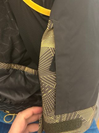 Chaqueta de esquí Wedze negra y dorada