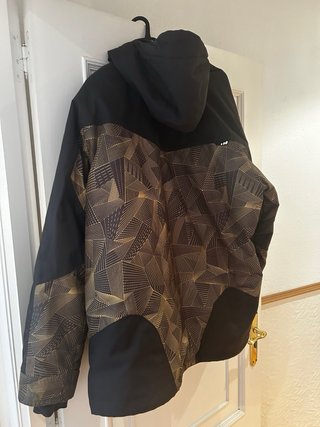 Chaqueta de esquí Wedze negra y dorada