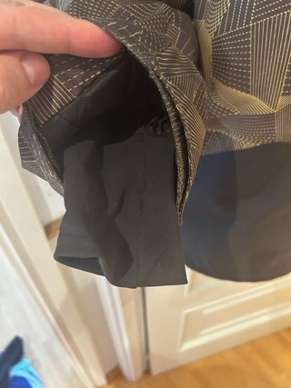Chaqueta de esquí Wedze negra y dorada