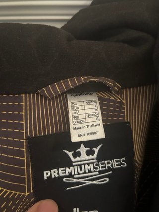 Chaqueta de esquí Wedze negra y dorada