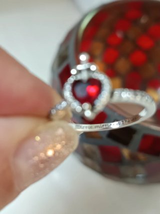 Anillo Pandora Corazón Maléfica Talla 56