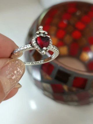 Anillo Pandora Corazón Maléfica Talla 56