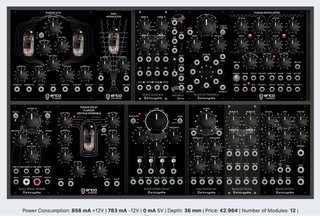 Sistema Modular Erica Synths 2x84hp Eurorack.