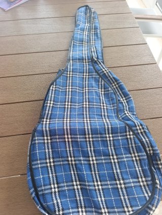 Funda de guitarra tela azul