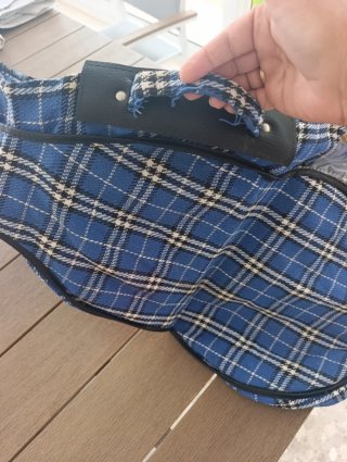 Funda de guitarra tela azul
