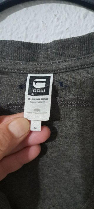 Camiseta G-Star RAW verde oliva manga corta