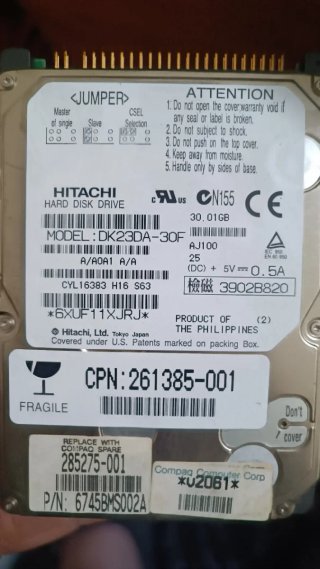 Dos discos duros IDE PATA de 2.5 pulgadas