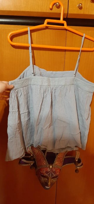Blusa azulada H&M tirantes azul M seminueva