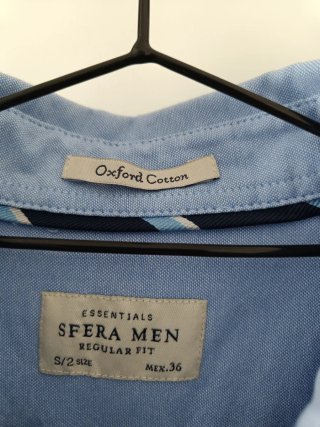 Camisa Oxford Sfera Men Talla S Azul