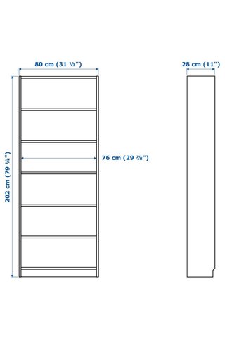 Librería Billy Ikea con Puertas Oxberg