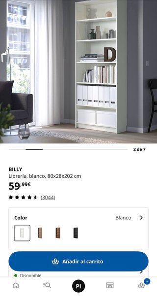 Librería Billy Ikea con Puertas Oxberg