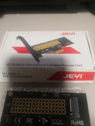 Adaptador JEYI NVME M.2 a PCI-E X1