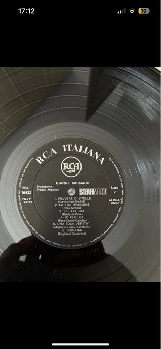 Vinile Gianni 5 Stereo