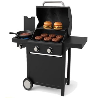Barbecue Professionale A Gas 2 Fuochi con Doppio S