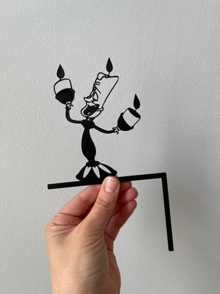 Silueta Lumiere 3D Decoración Interruptor