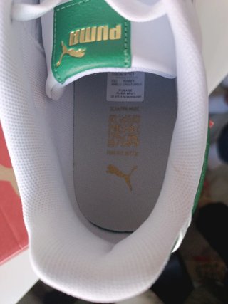 Puma originales Hombre Talla 40.5 Verde/Blanco