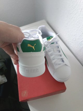 Puma originales Hombre Talla 40.5 Verde/Blanco