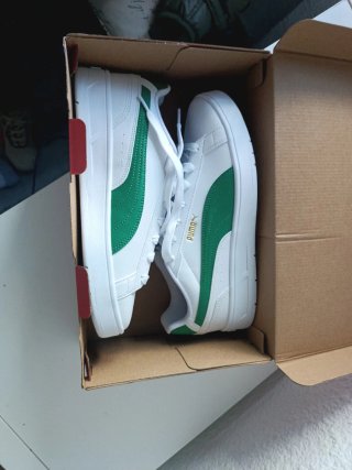Puma originales Hombre Talla 40.5 Verde/Blanco