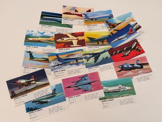 100 cromos AVIÕES A JACTO Pastilhas PIRATA 1973