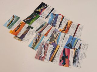 100 cromos AVIÕES A JACTO Pastilhas PIRATA 1973