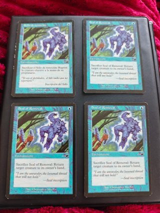 4x seal of removal / Sello de Remoción MTG magic