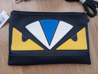 Bolso Negro Monster Eye Nuevo