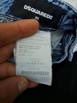 Jeans Dsquared2 Blu Strappati