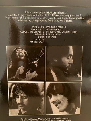 Vinilo Beatles - Let It Be 180gr (2012)