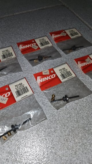 Lote 6 Ejes Corona Ninco 70153 24 Dientes Slot