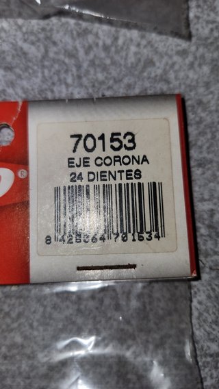 Lote 6 Ejes Corona Ninco 70153 24 Dientes Slot