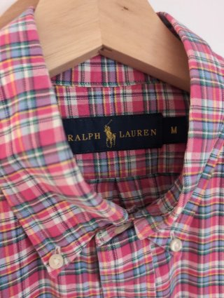 Camisa Ralph Lauren cuadros rosa