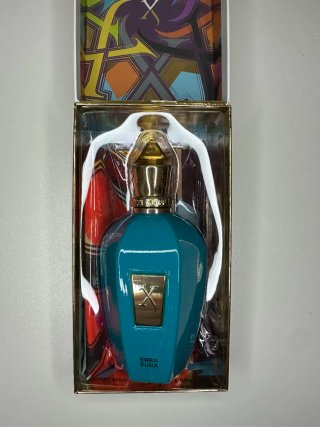 Xerjoff Erba Pura Perfume Azul y Dorado