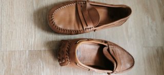 Mocasines de piel Cortefiel marrones sólo por 25 €