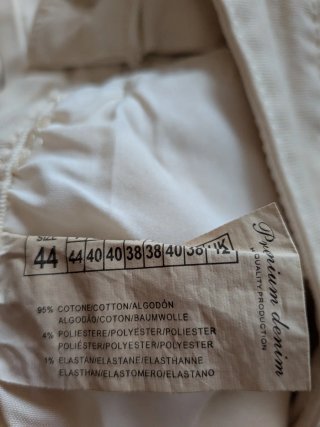 Pantalones beige mujer
