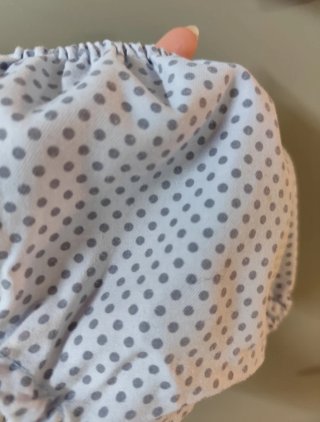 Blusa y ranita de bebé con topos azul 86 cm