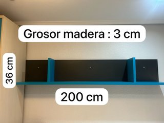 Estantería modular madera 200cm