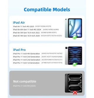 Custodia Tastiera Bettdow per iPad Air 11