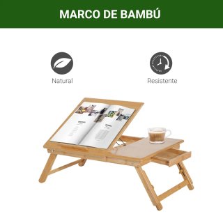 Tavolo pieghevole in bambù