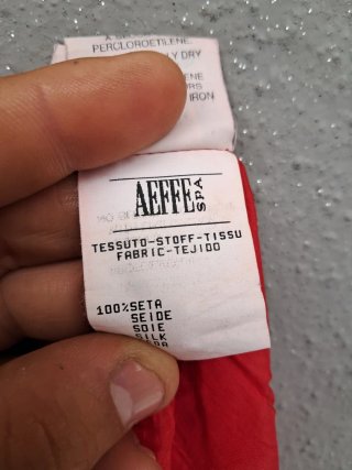 Abito Moschino Seta Rosso Taglia Unica